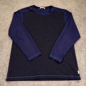 Agave Denim Sweater Mens XL Navy Blue Crewneck Bellingham Agave Lux Long Sleeve